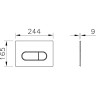 Панель смыва VITRA ROOT ROUND никель 740-2295